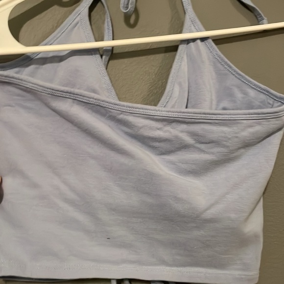 XS light blue halter crop top - Picture 2 of 2